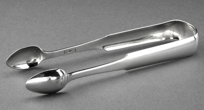 Scottish Provincial Silver Sugar Tongs - David Gray, Dumfries